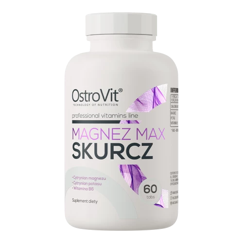 OstroVit - Magnez Max Skurcz - 60 tabletek OstroVit - Magnez Max Skurcz - 60 tabletek